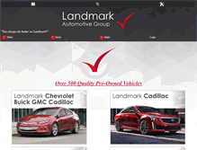 Tablet Screenshot of landmarkauto.com